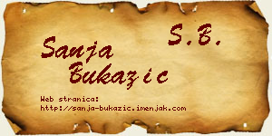 Sanja Bukazić vizit kartica